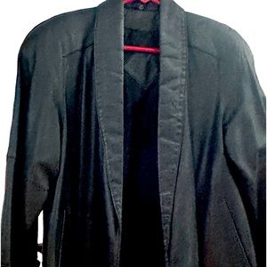 Vintage Korea Black Leather Swing Jacket